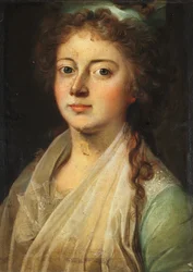 Portrait de la reine Marie Sophie Frederikke mariée à Frédéric VI