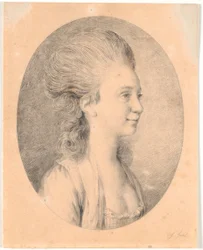 Portrait de Susanne Elisabeth Holm, appelée Julie, première fiancée de Juels