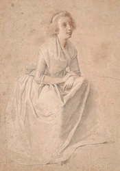 Rosine Juel, née Dørschel; étude pour un double portrait de Juel et sa femme à l