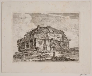 Un bâtiment de temple antique