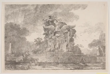 Fontaine avec coquilles