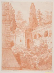 Jardin avec architecture. Caprarola