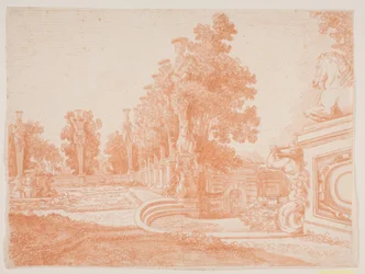 Jardin avec architecture. Caprarola