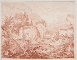 Paysage imaginaire italien