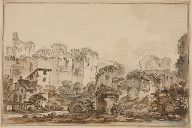Vue avec ruines, Rome antique