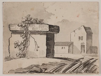 Ruine et maison