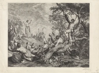 Jean-Baptiste prêche dans le désert