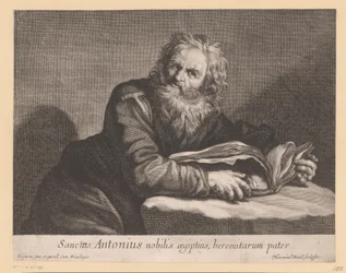 Saint Antoine avec un livre