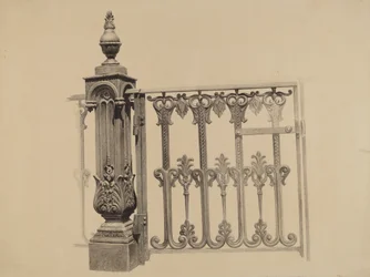 Porte et poteau de porte