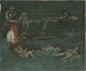 Banc de parc la nuit