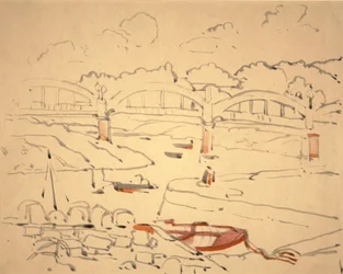Illustration pour "Le Livre des Ponts", c.1911