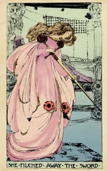 La Fée Morgane vole Excalibur pour que son amant l