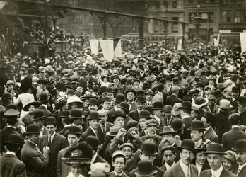Foule à Union Square lors d