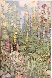 Un enfant dans des fleurs sauvages, de 