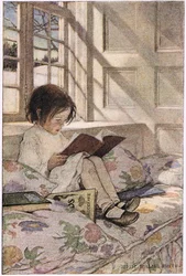 Une fille lisant, de 