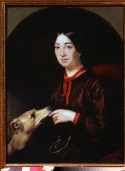 Portrait de la cantatrice et compositrice Pauline Viardot