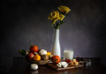 Nature morte rustique : la récolte