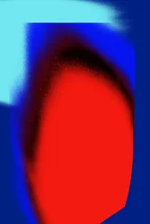 Fluide rouge bleu abstrait