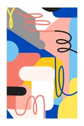 Composition abstraite pleine de vie