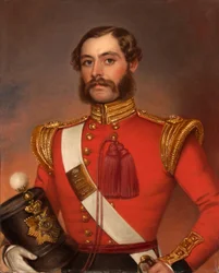 Lieutenant William Munro, 39e régiment de pied (Dorsetshire), vers 1844