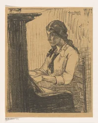 Laura Bacot jouant du piano