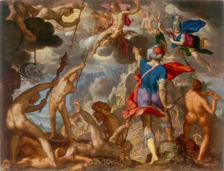La bataille entre les dieux et les géants, vers 1608