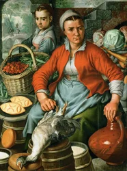 Art néerlandais ancien : Marchande, c.1561