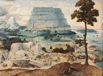 Construction de la tour de Babel, vers 1550