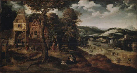Paysage avec la Fuite en Égypte, vers 1524