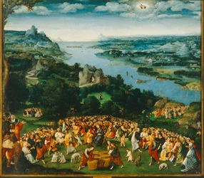 La multiplication des pains ... (huile sur toile)