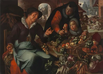 Le vendeur de fruits et légumes, vers 1618