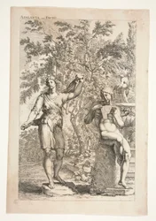 Atalante et un faune, de Sculpturae Veteris Admirata