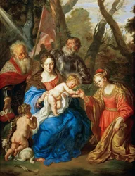 Le mariage mystique de Sainte Catherine avec saint Léopold et saint Guillaume