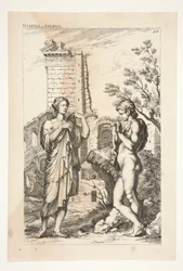 Diane de Gabies et un Faune, de Sculpturae Veteris Admirata