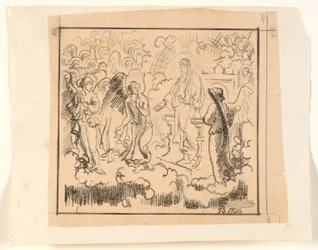 Les anges sur le trône du Seigneur