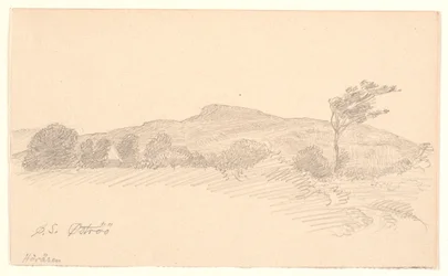 Paysage avec vue sur la crête de Höråsen. Öströö