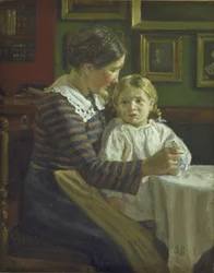 Marie reçoit de la nourriture