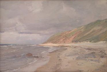 Plage de Tisvilde. Temps gris