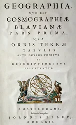 Atlas Maior, sive cosmografphiae Blaviana, atlas par Joan Blaeu (1596-1673)