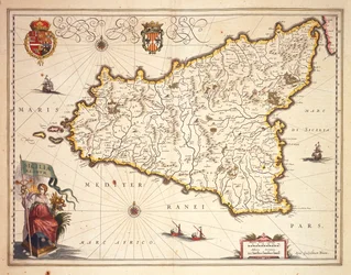 Carte de la région de Sicile