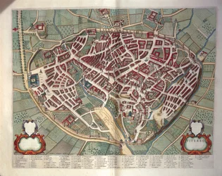 Carte de Viterbo de Theatrum civitatum et admirandorum Italiae