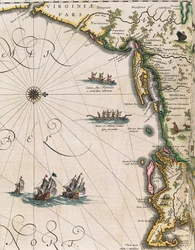 Carte de la côte de Virginie