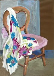 Chaise et tissu à motifs, 2000