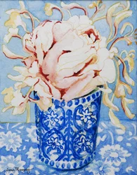Rose rose et chèvrefeuille, 2000