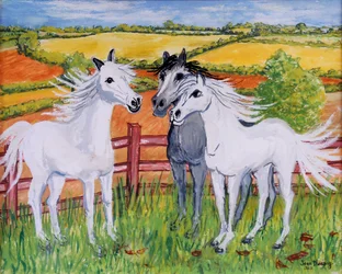 Trois chevaux fringants