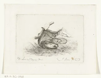Tête de cheval couché