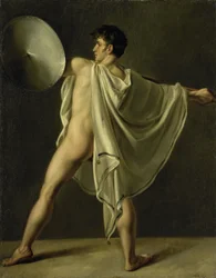 Guerrier avec lance et bouclier