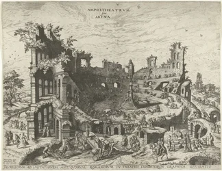 Corrida dans les ruines d