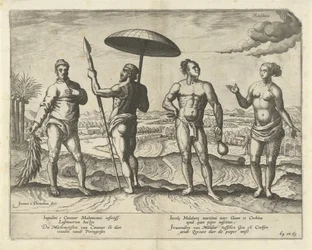 Deux hommes de Cananor et un couple de Malabar