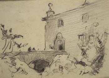 Accès au palais par un pont